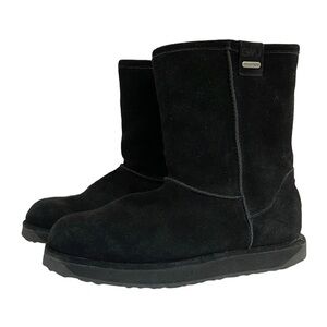 Emu Black Suede Paterson Lo Ankle Boots